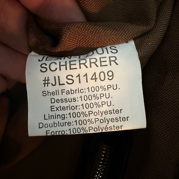 Jean Louis Scherrer VEGAN LEATHER large black studded tote - Picture 6 of 7